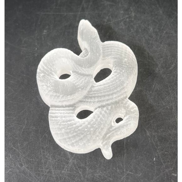 Selenite Mini Snake Carved Figurine Small 3 Inch Natural Quartz Crystal - Picture 4 of 11